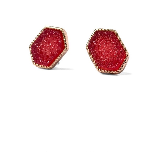 (53)New Womens Lab Created Faux Druzy Stud Elegant Simple Casual Earrings - Picture 2 of 5